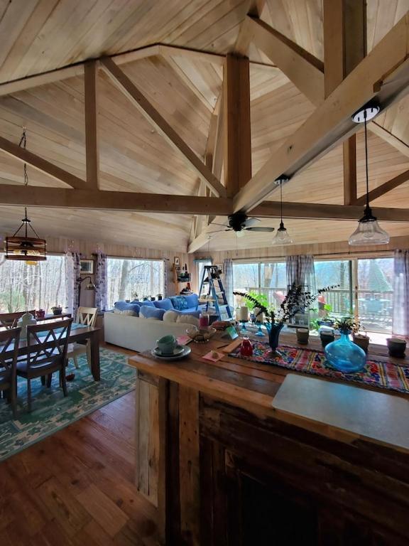 Treehouse Cathedral In Blue Ridge Mountains, Nc Villa Burnsville Екстериор снимка